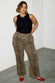 Leopard Lucia Scallop Detail Jeans