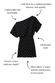 Black Plisse Mini Tilly Dress