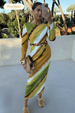 caption_Model wears Green Ombre Alba Dress  in UK size 8/ US 4