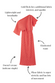Coral Plisse Tilly Dress