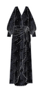 Black Velvet Midi Vienna Dress Petite
