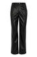 Black Vegan Leather Trousers