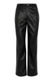 Black Vegan Leather Trousers