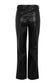 Black Vegan Leather Trousers