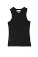 Black Ribbed Tank