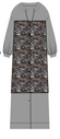 Gunmetal Sequin Lila Shirt Dress