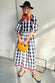 Gingham Macy Midi Dress