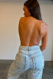 caption_Model wears Scallop Detail Straight Leg Jeans  in UK size 10/ US 6