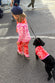 Kids Red and Pink Bandana Knitted Set
