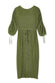 Khaki Celia Plisse Dress