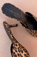 Leopard Heel Mules