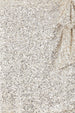 Close up of Silver Sequin Mini Jaspre Skirt