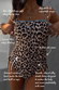 Leopard Whipstitch Bandeau Swimsuit