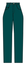 Teal Vegan Leather Trousers