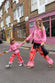 Kids Red and Pink Bandana Knitted Set