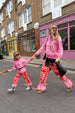 Kids Red and Pink Bandana Knitted Set