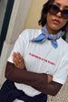Blue Cotton Stripe Bandana