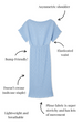 Ice Blue Plisse Tilly Dress