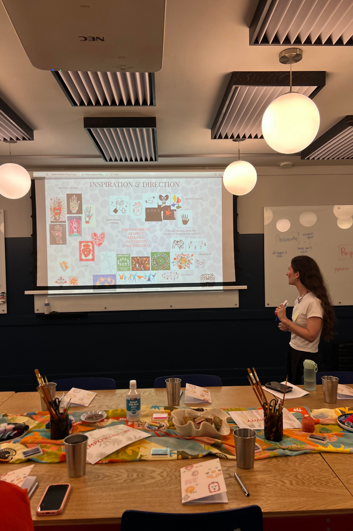 our staff speaking to young leaders about the brand