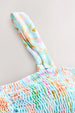 Blue Dreamer Shirred Bandeau Top
