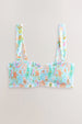 Blue Dreamer Shirred Bandeau Top