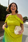 Lime Ombre Plisse Claudia Dress