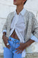 model wearing Sequin Bomber