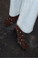 Chocolate Studded Suede Boots
