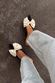 Black Velvet Bow Mules