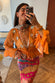 Apricot Embellished Top