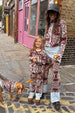 Chocolate Bandana Wide Leg Trousers