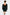 Thumbnail for caption_Model wears Black Vegan Leather Mini Jaspre Skirt in UK size 8/ US 4