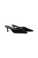Black Suede Mules with Silver Studs