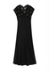 Black Crochet Shell Elodie Dress