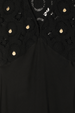 Black Crochet Shell Elodie Dress