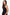 Thumbnail for caption_Model wears Black Cotton Ribbed Tank  in UK size 10/ US 6