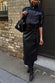 Black Vegan Leather Wrap Skirt