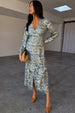 caption_Model wears Blue Lottie Wrap Dress in UK size 8/ US 4