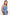 Thumbnail for caption_Model wears Blue Mosaic Cami Top in UK size 10/ US 6