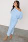 caption_Model wears Ice Blue Plisse Tilly Dress in size S