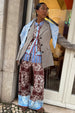 Chocolate Bandana Wide Leg Trousers