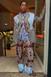 Chocolate Bandana Wide Leg Trousers
