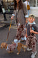Kids Chocolate Bandana Knitted Set