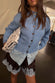Ice Blue Studded Cardigan