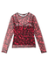 Cherry Mesh Long Sleeve Top