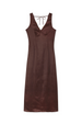 Chocolate Beaded Allegra Dress