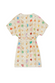 Cream Shell Mini Wrap Dress Petite