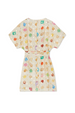 Cream Shell Mini Wrap Dress