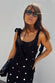 Black Crochet Alicia Dress