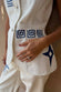 Dolce Vita Embroidered Denim Waistcoat